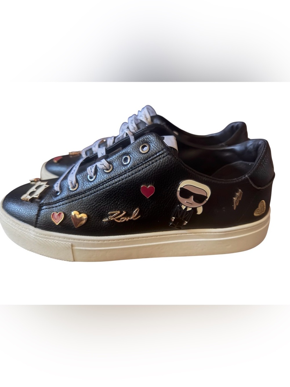 Woman’s Karl Lagerfeld Black Sneakers - Picture 4 of 11